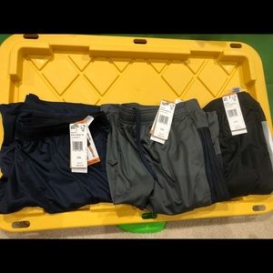 3 adidas Men’s XXL BLACK+GRAY+BLUE Active Shorts